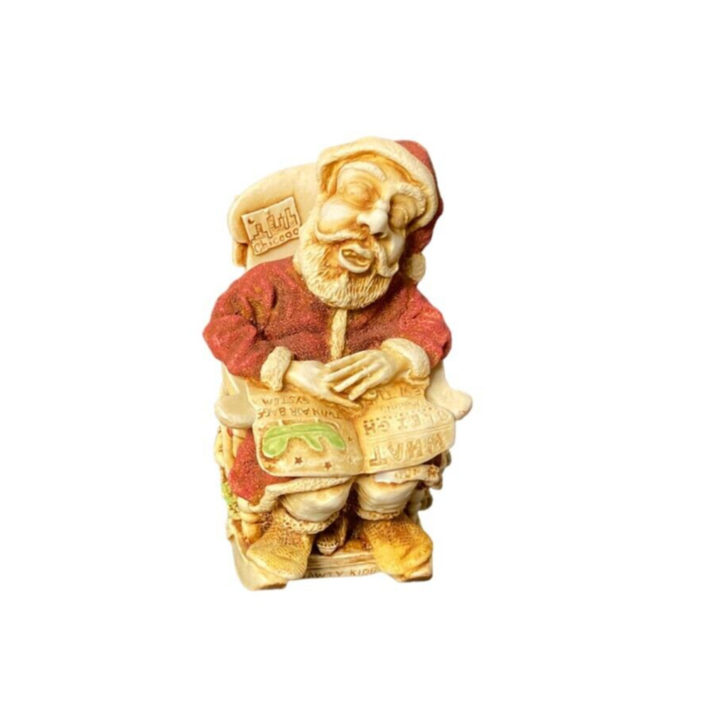Harmony Kingdom Santa Claus Jingle Bell Rock Treasure Jest Box Christmas 1998